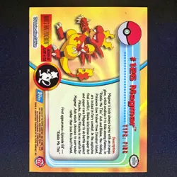 Topps Pokemon TV Animation Edition Series 3 Rainbow Holo Foil #126 Magmar - Image 2