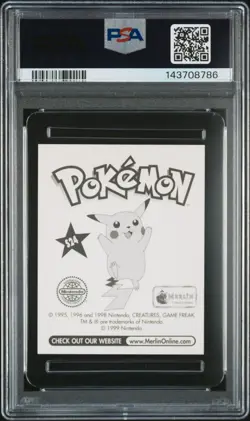 PSA 9 MINT 1999 MERLIN POKEMON S24 POKEBALL-PRISM - Image 2