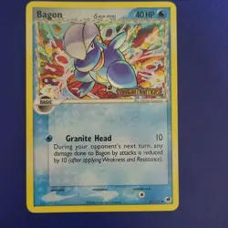 Pokemon TCG Bagon 43/101 Dragon Frontiers Reverse Holo 40 HP EN 2006 Kusajima - Image 1