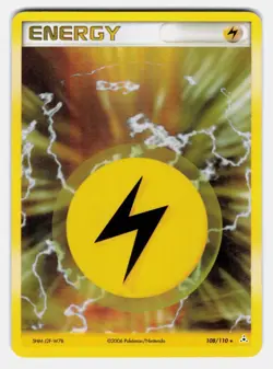 Lightning Energy Holon Phantoms #108/110 MP Pokemon TCG Holo Rare - Image 1