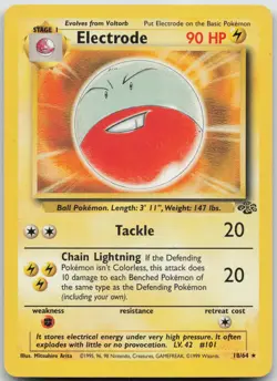 Electrode 18/64 Rare Jungle Pokemon Unlimited LP-NM - Image 1