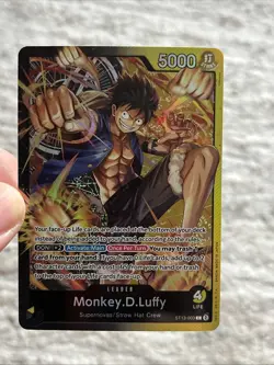Monkey.D.Luffy ST13-003 SR Leader The Three Brothers Holo Foil - One Piece TCG - Image 1