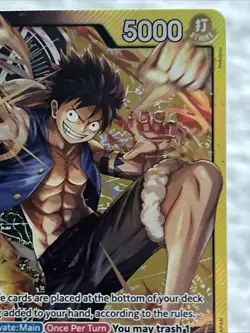 Monkey.D.Luffy ST13-003 SR Leader The Three Brothers Holo Foil - One Piece TCG - Image 3