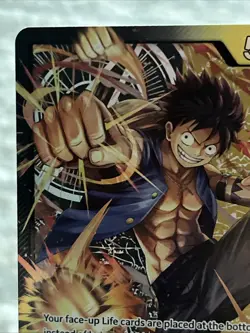 Monkey.D.Luffy ST13-003 SR Leader The Three Brothers Holo Foil - One Piece TCG - Image 4