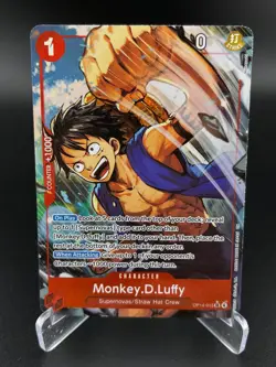 Monkey.D.Luffy (Alternate Art) OP14-013 The Azure Sea's Seven One Piece NM - Image 1