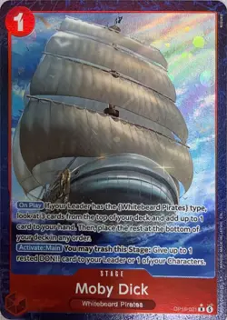 Moby Dick (Alternate Art) OP16-021 The Time of Battle OP16 R Foil - Image 1