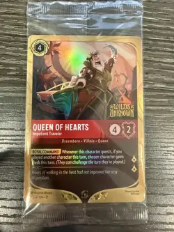 Disney Lorcana Queen of Hearts Impatient Traveler Wilds Unknown 46/P3 PROMO - Image 1