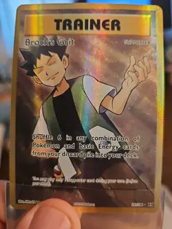 Pokemon Card TCG Brock's Grit 107/108 XY Evolutions Full Art Trainer 2016 MP - Image 3
