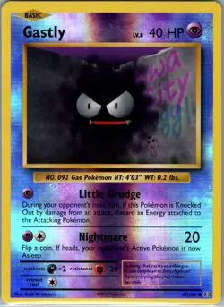 Gastly 47/108 Reverse Holo XY - Evolutions - Pokemon Card - NM - Image 1