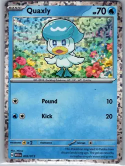 Quaxly 003/015 Holo McDonald's Promos 2023 - Pokemon Card - LP - Image 1