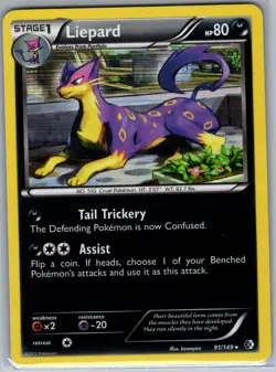 Liepard 91/149 Holo Boundaries Crossed - Pokemon Card - NM - Image 1