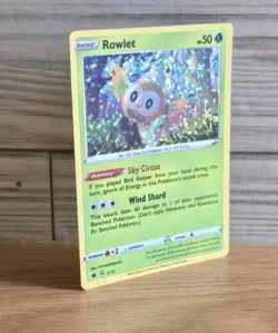 Rowlet 072/236 Common Pokemon Card 2019 Cosmic Eclipse Basic Grass Bird C1 - Image 4