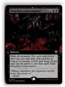 MAGIC: Cmdr: Outlaws Thunder Junction #57 Heartless Conscription (Extd Art).VO4 - Image 1