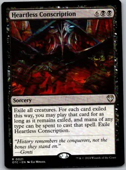 Heartless Conscription - Commander: Outlaws of Thunder Junction (21) NM [OTC] - Image 1