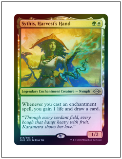 1x Sythis, Harvest's Hand, Foil, Modern Horizons 2, Magic the Gathering MTG NM - Image 1