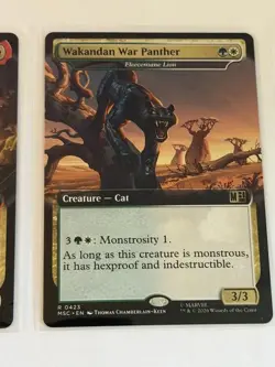 Wakandan War Panther // Fleecemane Lion Extended Art Marvel Super Heroes 423 - Image 1