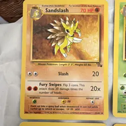 Wizards Pokemon TCG Fossil Unlimited Lot - Sandslash Arbok Slowbro - 11 Cards - Image 2
