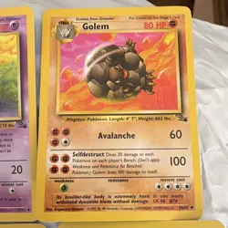 Wizards Pokemon TCG Fossil Unlimited Lot - Sandslash Arbok Slowbro - 11 Cards - Image 5