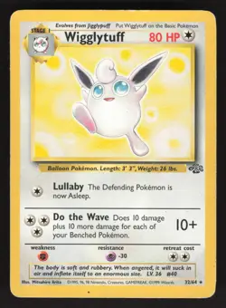 Wigglytuff 32/64 Pokemon TCG Jungle HP - Image 1