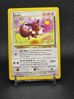 Pokemon TCG Eevee 51/64 Jungle Common LP Vintage 1999 🔥 - Image 1