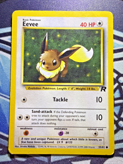 Eevee #55/82 - Vintage Pokemon Team Rocket Set - HP - Image 1