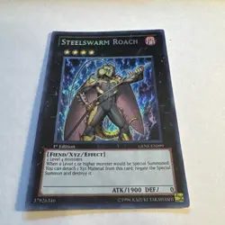 1st Edition Steelswarm Roach GENF-EN099 Secret Rare NM YUGIOH - Image 2
