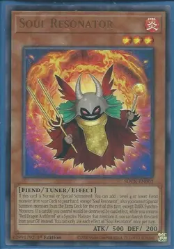SOUL RESONATOR ULTRA RARE SDCK-EN001 NEAR MINT YUGIOH - Image 1