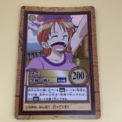 One Piece Trading Card Nami Holo C229 From TV animation BNADAI 2000 Japanese - Image 1