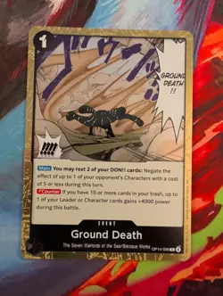 Ground Death OP14-096 The Azure Sea's Seven Gold Foil - ONE PIECE TCG English NM - Image 1