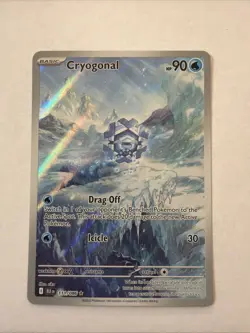 Cryogonal Illustration Rare 111/086 Sv Black Bolt Holo Pokemon Card NM - Image 1