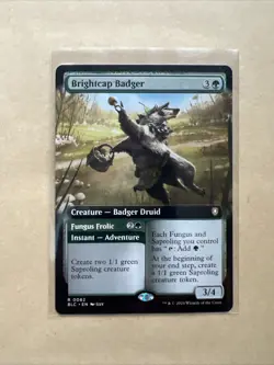 MTG Brightcap Badger BLC 0062 R NM Regular Extended Art - Image 2