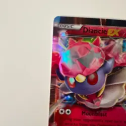 Diancie EX XY43 Pokemon card Holo Promo FR good condition - Image 3
