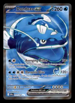 DONDOZO EX 211/182 ULTRA RARE DESTINED RIVALS POKEMON NEAR MINT - Image 1