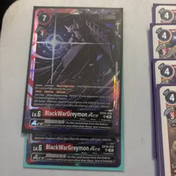 Digimon Card Game BlackWarGreymon ACE EX10-010 / Greymon Deck Parts - Image 1