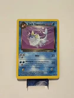 Pokemon WOTC Team Rocket 2000 Dark Vaporeon No. 45 LP - Image 1