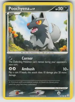 Poochyena 116/146 Common Legends Awakened Pokemon Lightly Played - Image 1