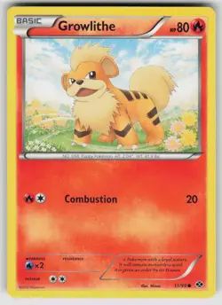 Growlithe 11/99 Common Next Destinies Pokemon Lightly Played - Image 1