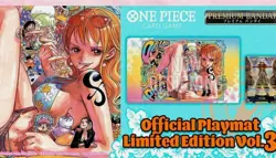 English One Piece Official Playmat Limited Edition Vol 3 w/ God Usopp promo card - Image 1