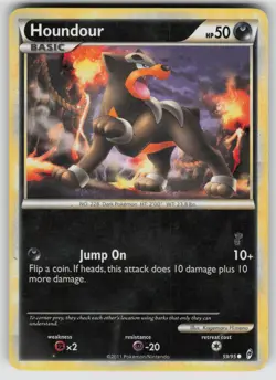 Houndour 59/95 Common Call of Legends Pokemon Heavily Played - Image 1