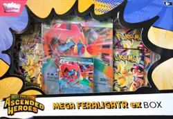 Ascended Heroes Mega Feraligtr Ex Box Pokemon TCG Mega Evolutions - Image 1