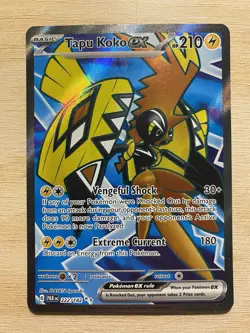 Tapu Koko ex 222/182 Paradox Rift Full Art Double Rare Pokemon TCG - Image 1