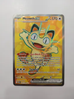 🔥 2026 POKEMON MEOWTH EX FULL ART# 107/088 MEGA EVOLUTION PERFECT ORDER - Image 1