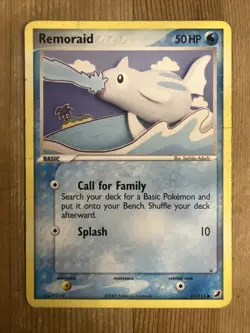 Pokemon TCG Remoraid EX Unseen Forces 71/115 Regular Common DMG - Image 1