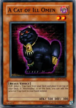 A Cat of Ill Omen DR1-EN018 Dark Revelation Volume 1 Yu-Gi-Oh Unlimited MP - Image 1