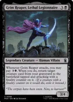 Grim Reaper, Lethal Legionnaire 98 Marvel Super Heroes MTG NM/M - Image 1