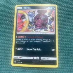 Pokemon TCG Hoopa S&M Shining Legends 55/73 Holo Rare Card NM - Image 1
