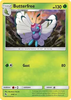Butterfree [HIF - 3/68] Hidden Fates - NM - Image 1