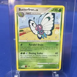 Nintendo Pokemon TCG Butterfree 14/106 Great Encounters Rare Reg 120 HP EN 2008 - Image 1