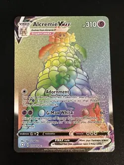 Alcremie VMAX 073/072 Pokemon Shining Fates Rainbow Secret Rare Holo NM - Image 3