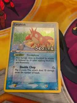 Pokemon TCG Corphish 57/107 Deoxys Reverse Holo Common ENG 40HP Basic - Image 1